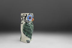 Ceramic Owl Umbrella Stand, Ca.1970
