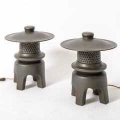 Ceramic Pagoda Lamps