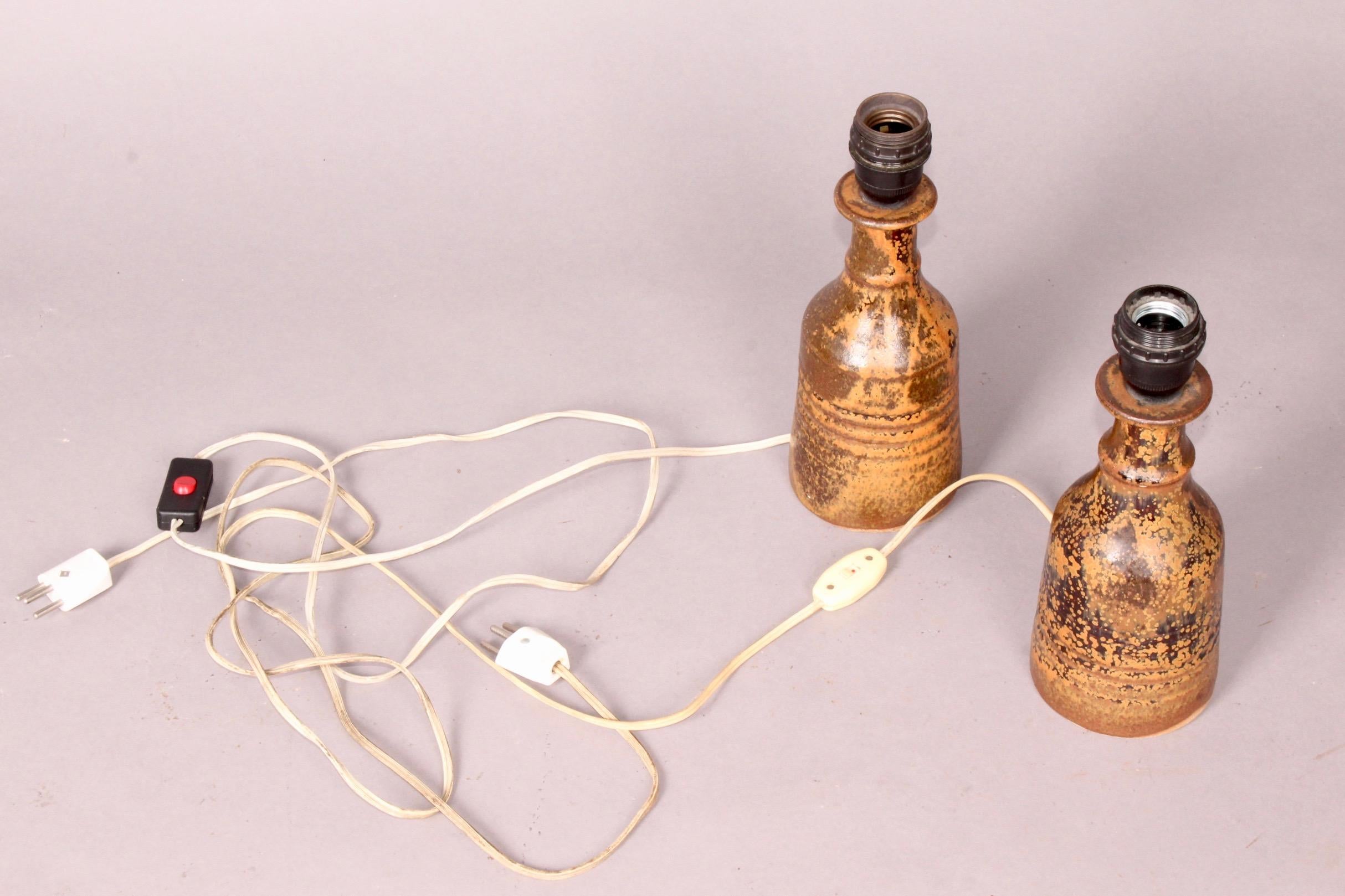 Late 20th Century Ceramic Pair of Table Lamp