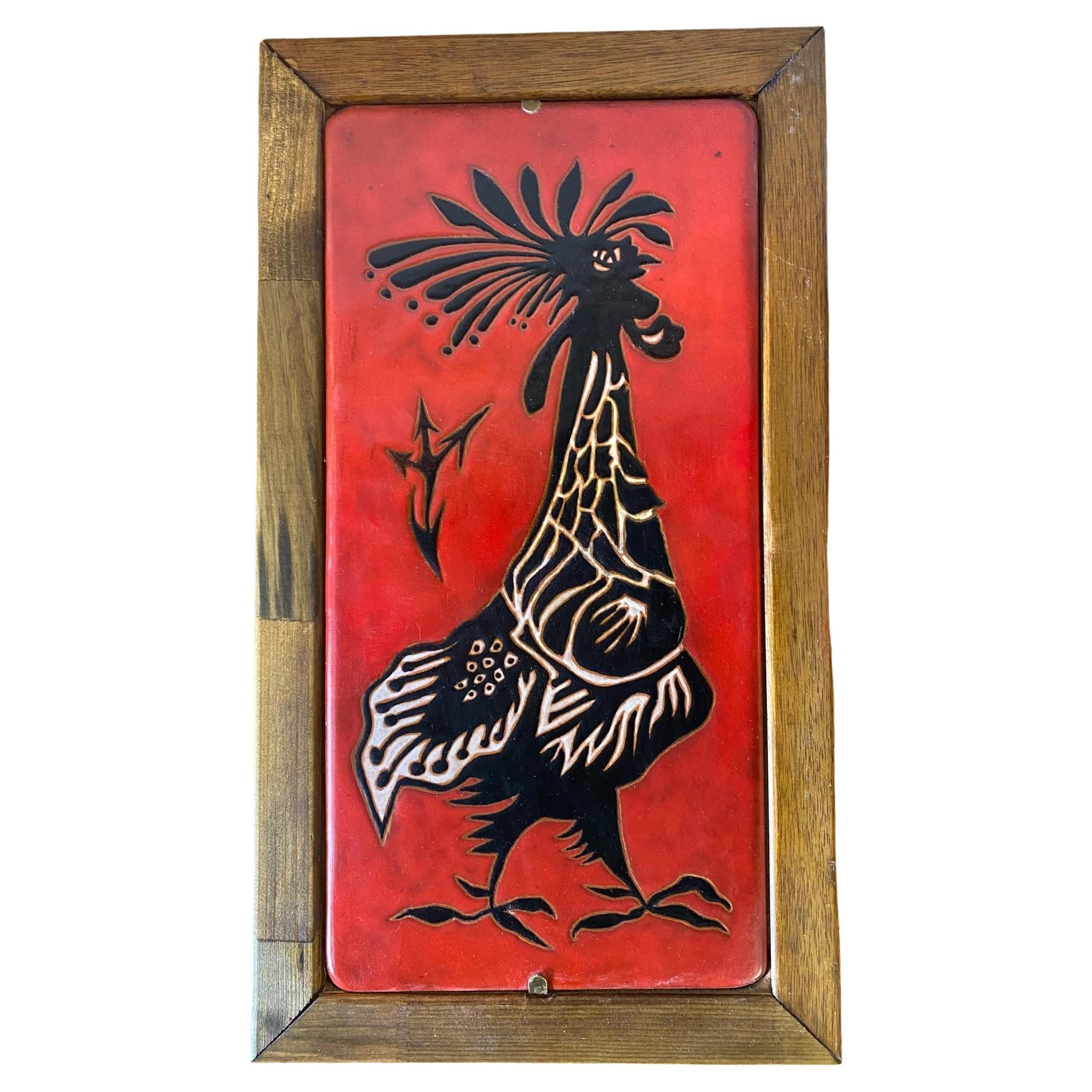 Ceramic Panel by Jean Lurçat, Sant Vicens, France, 1952-65 For Sale