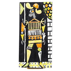 Ceramic Panel by Roger Capron Vallauris France 1960s