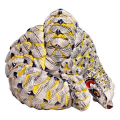 Ceramica  Scultura di pangolino, realizzata a mano in Sudafrica