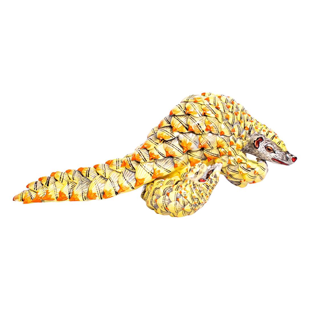 Modern Ceramic  Pangolins Sculpture , hand made in South Africa