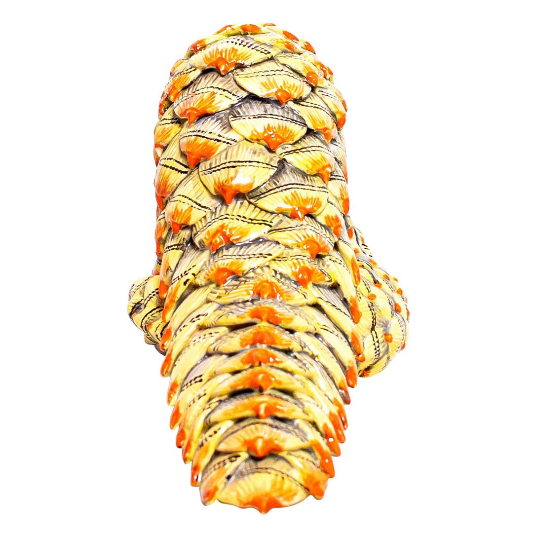 Hand-Painted Ceramic  Pangolins Sculpture , hand made in South Africa