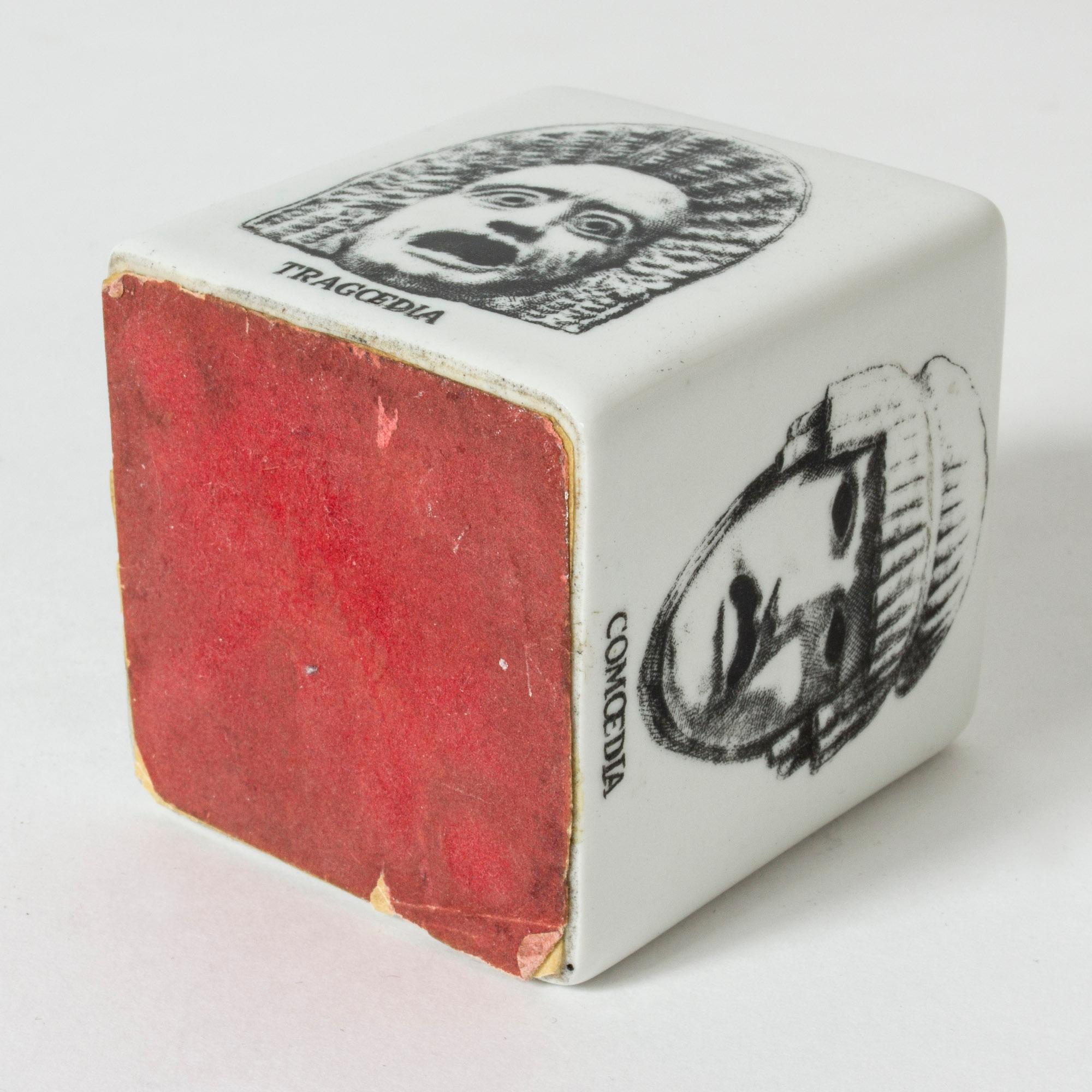 Italian Ceramic Paper Weight by Piero Fornasetti