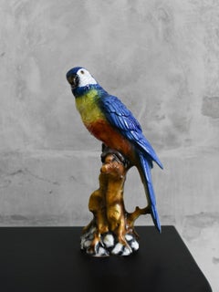 Ceramic Parrot by Ceramiche Boxer, Bassano Del Grappa