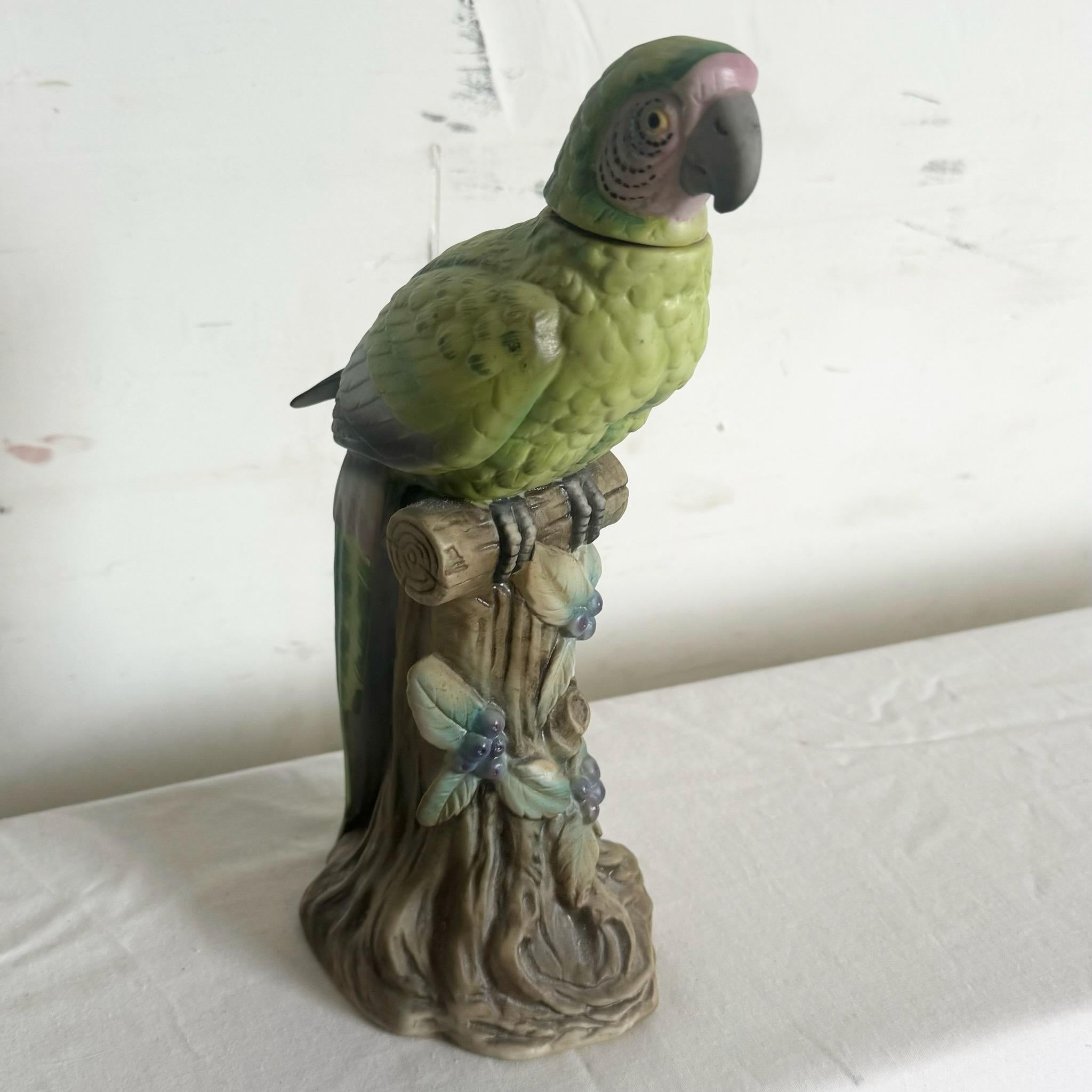 Japanese Ceramic Parrot Decmtor/Bottle by Arnart Imports Banfi Productions