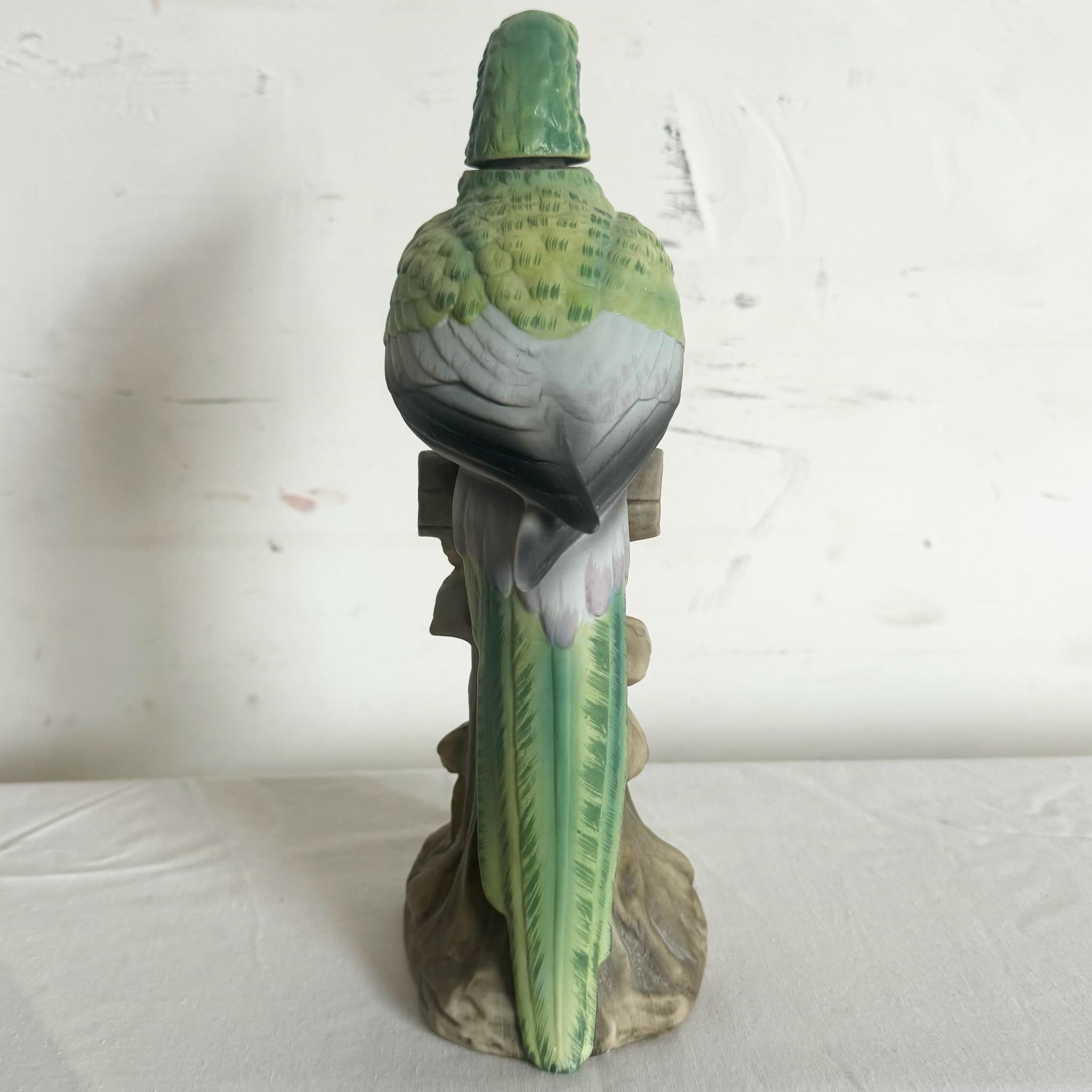 Ceramic Parrot Decmtor/Bottle by Arnart Imports Banfi Productions In Good Condition In Delray Beach, FL