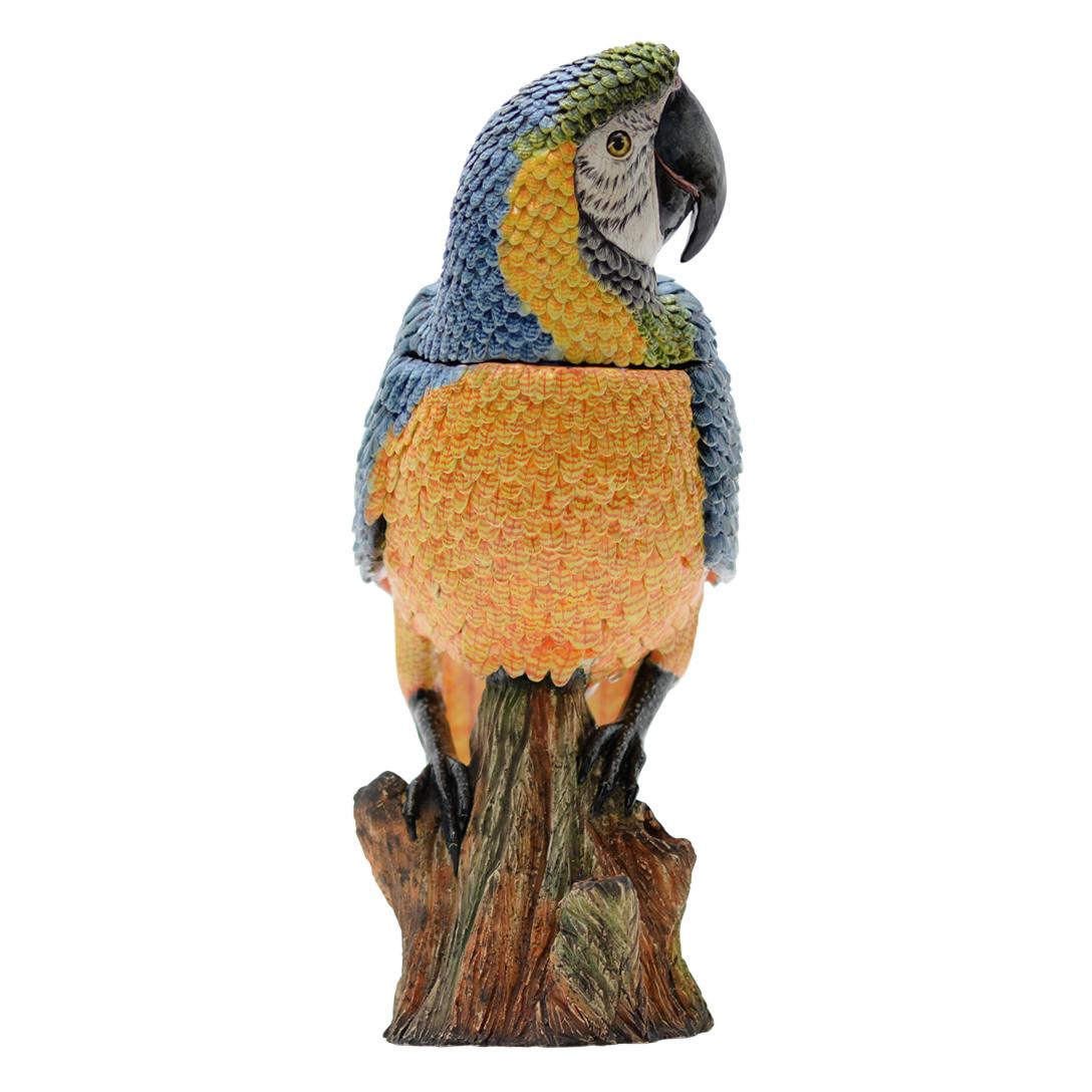 Keramik-Papagei-Terrine, handgemacht in Südafrika im Zustand „Hervorragend“ im Angebot in North Miami, FL