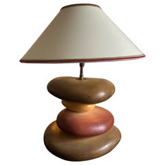 ceramic pebble lamp by François Chatain