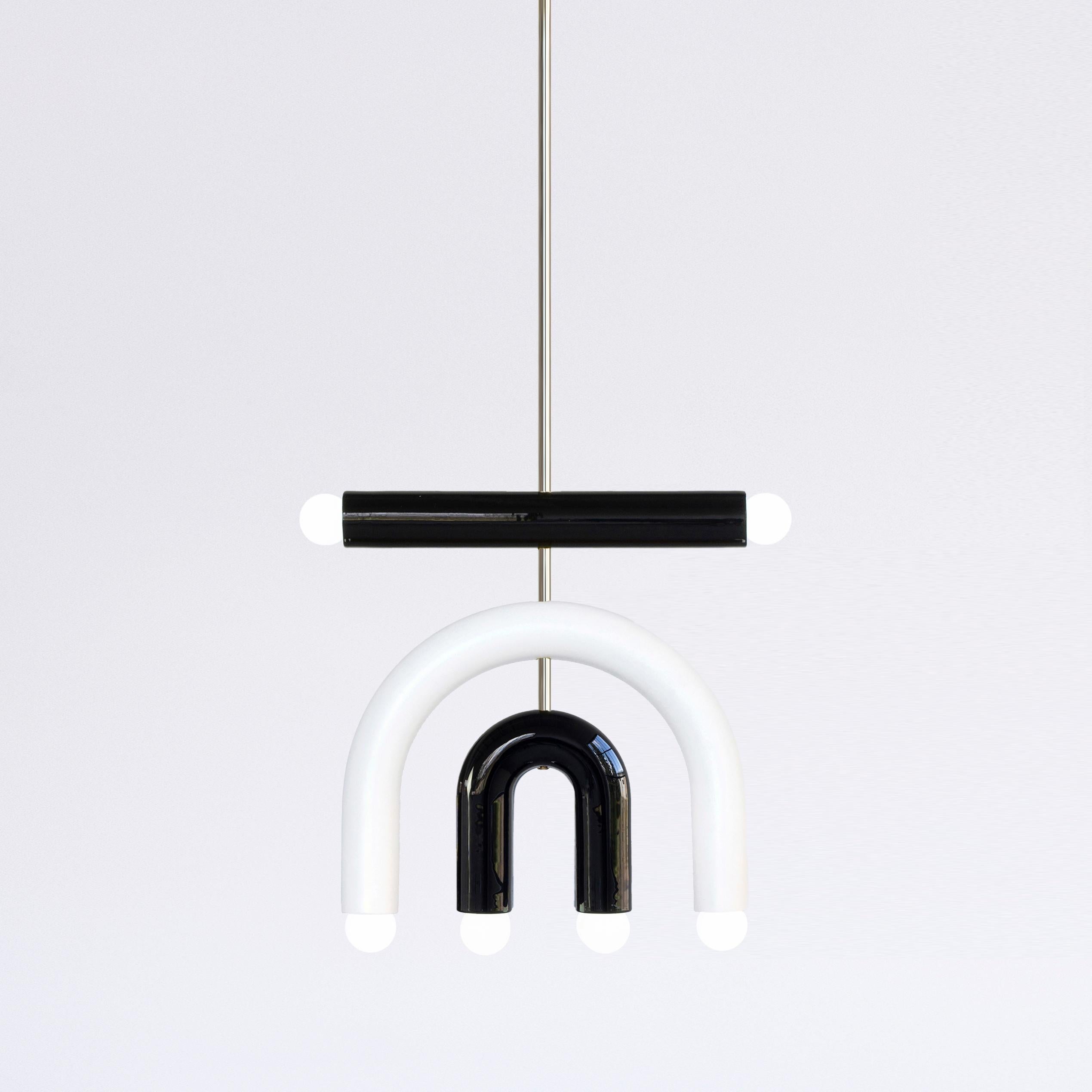 Lampada a pedale in ceramica TRN D1 finitura argento di Pani Jurek in vendita 2