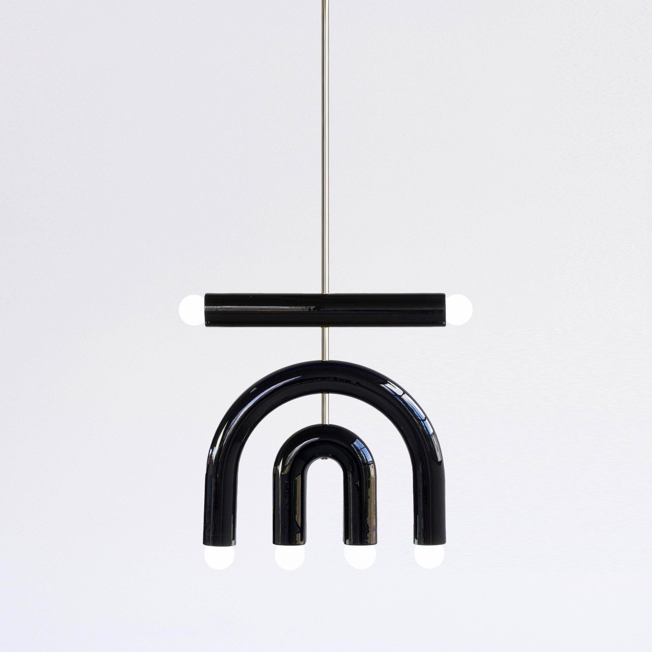 XXI secolo e contemporaneo Lampada a pedale in ceramica TRN D1 finitura argento di Pani Jurek in vendita