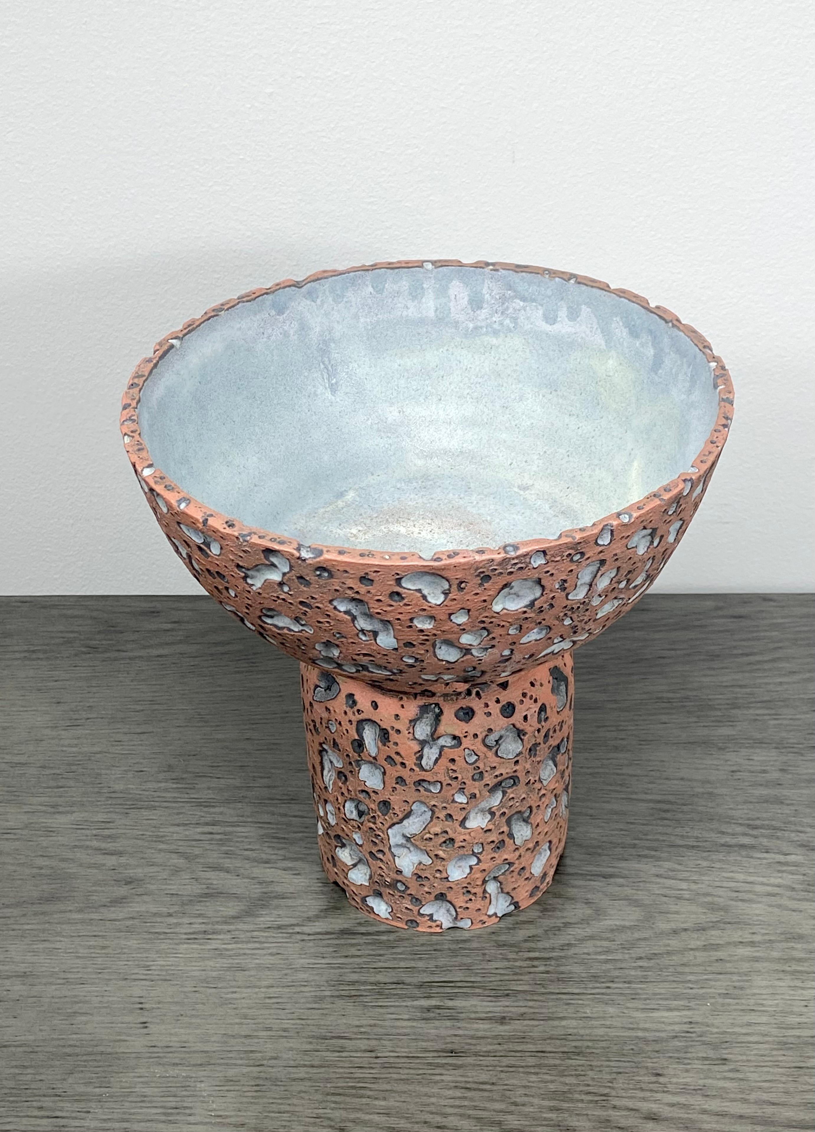 Ceramic Pedestal Bowl by LGS Studio For Sale 2