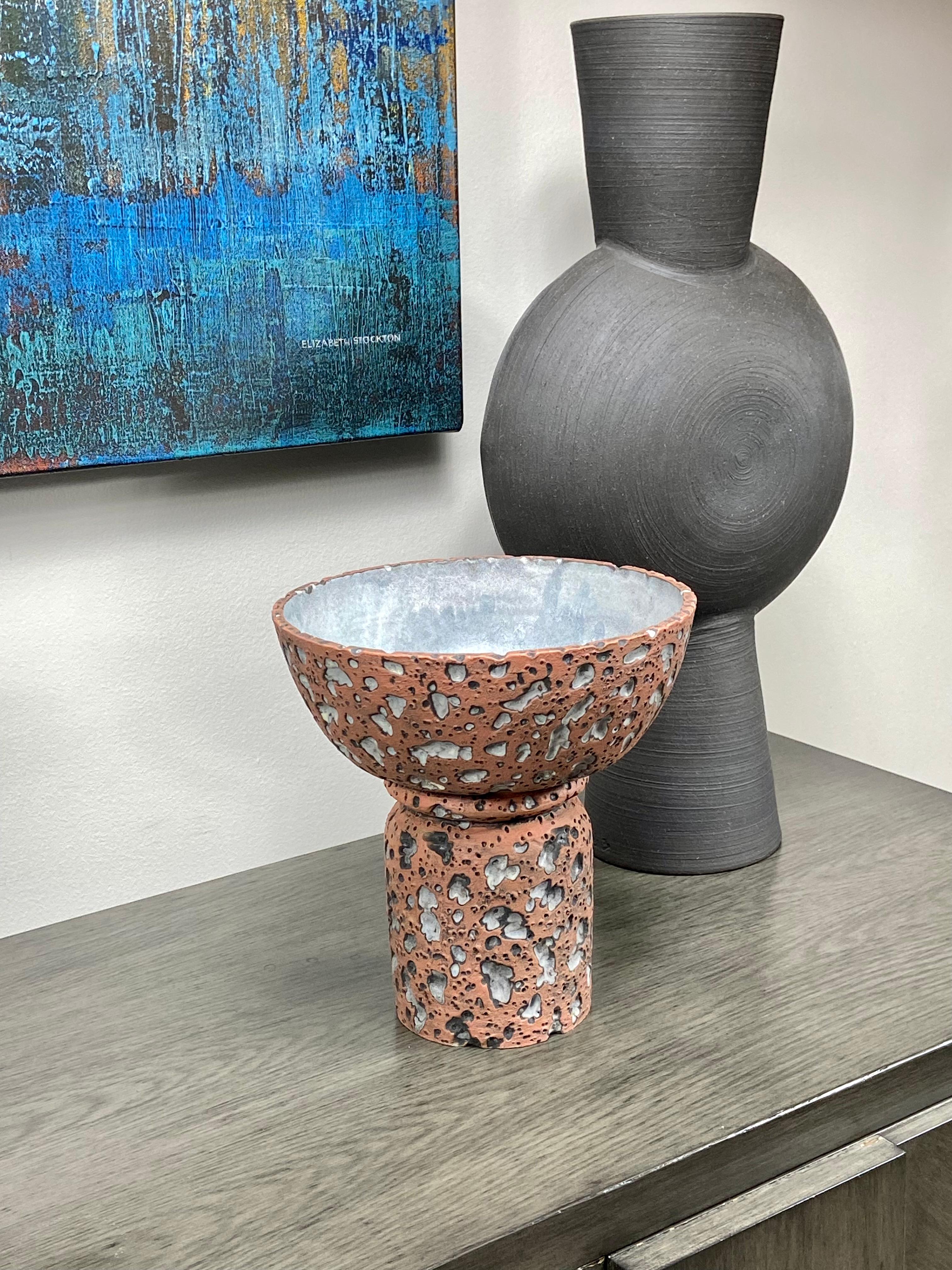 terracotta pedestal bowl