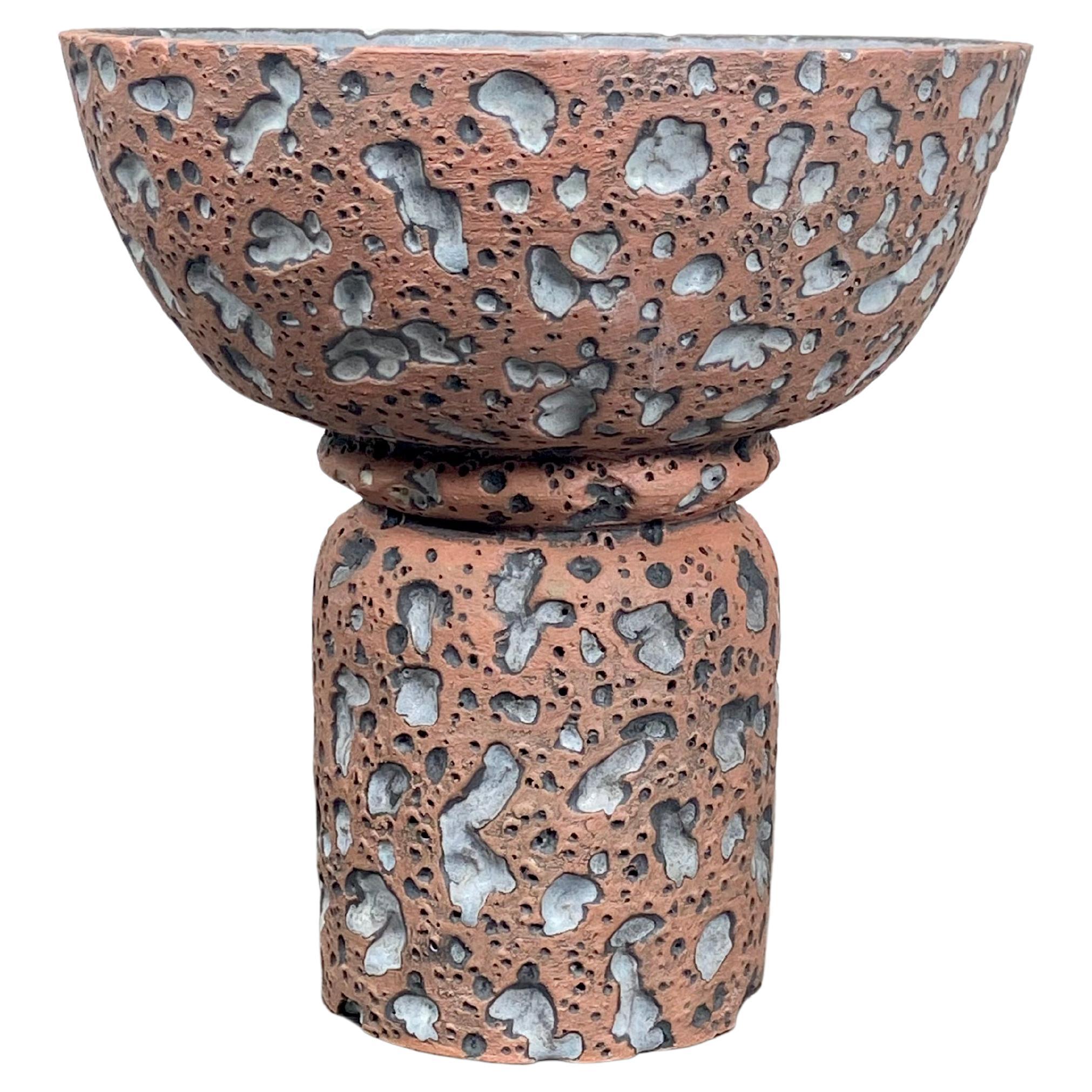 Ceramic Pedestal Bowl by LGS Studio