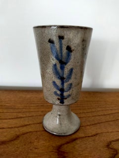 Ceramic Pedestal Vase by Gustave Reynaud Le Murier