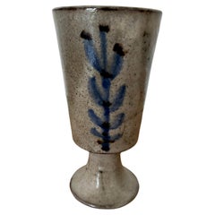 Ceramic Pedestal Vase by Gustave Reynaud Le Murier