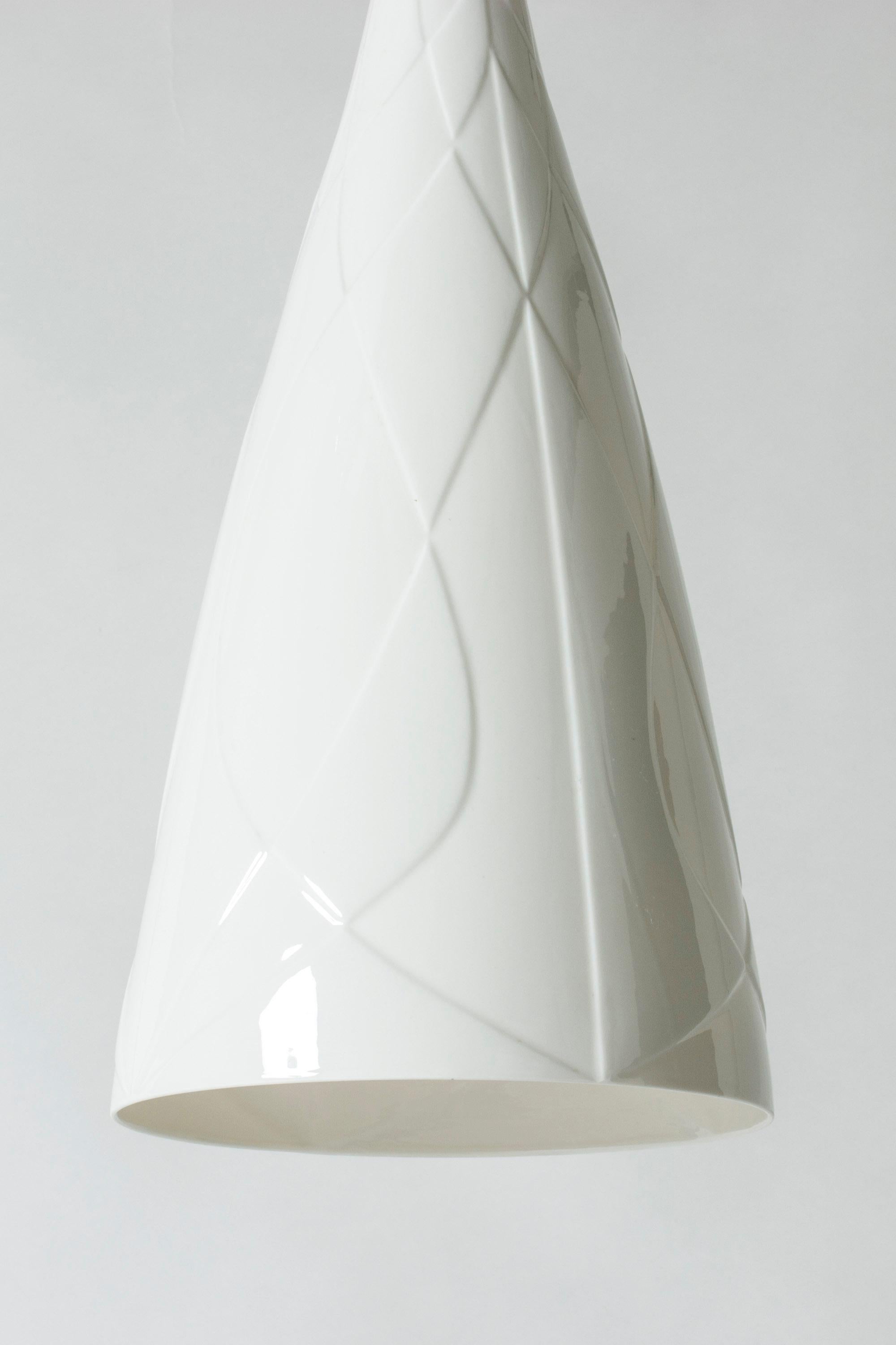 Ceramic Pendant Ceiling Lamp by Carl-Harry Stålhane for Rörstrand, Sweden, 1950s 2