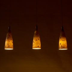 Keramische Hängedeckenleuchten, Carl-Harry Stålhane, Rörstrand, Schweden, 1950er Jahre