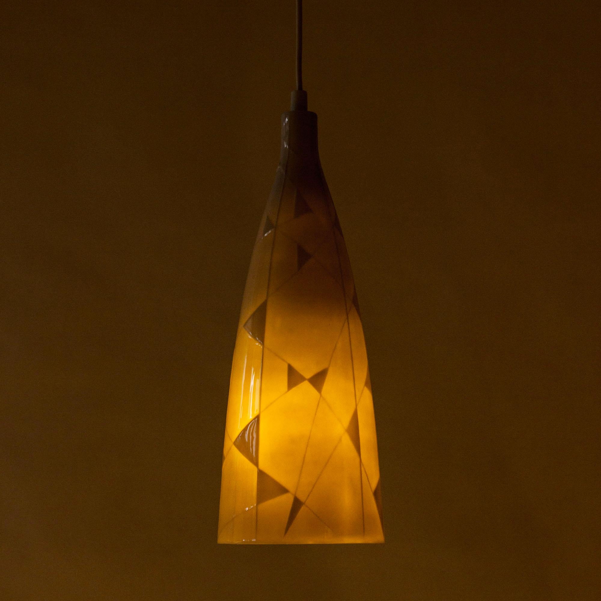 Scandinave moderne Plafonniers suspendus en céramique, Carl-Harry Stålhane, Rörstrand, Suède, années 1950 en vente