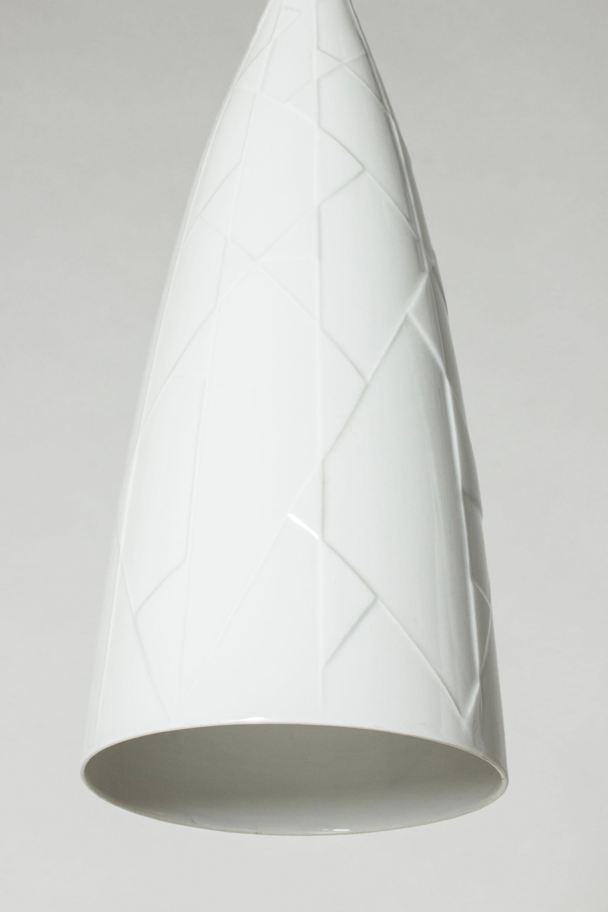 Céramique Plafonniers suspendus en céramique, Carl-Harry Stålhane, Rörstrand, Suède, années 1950 en vente