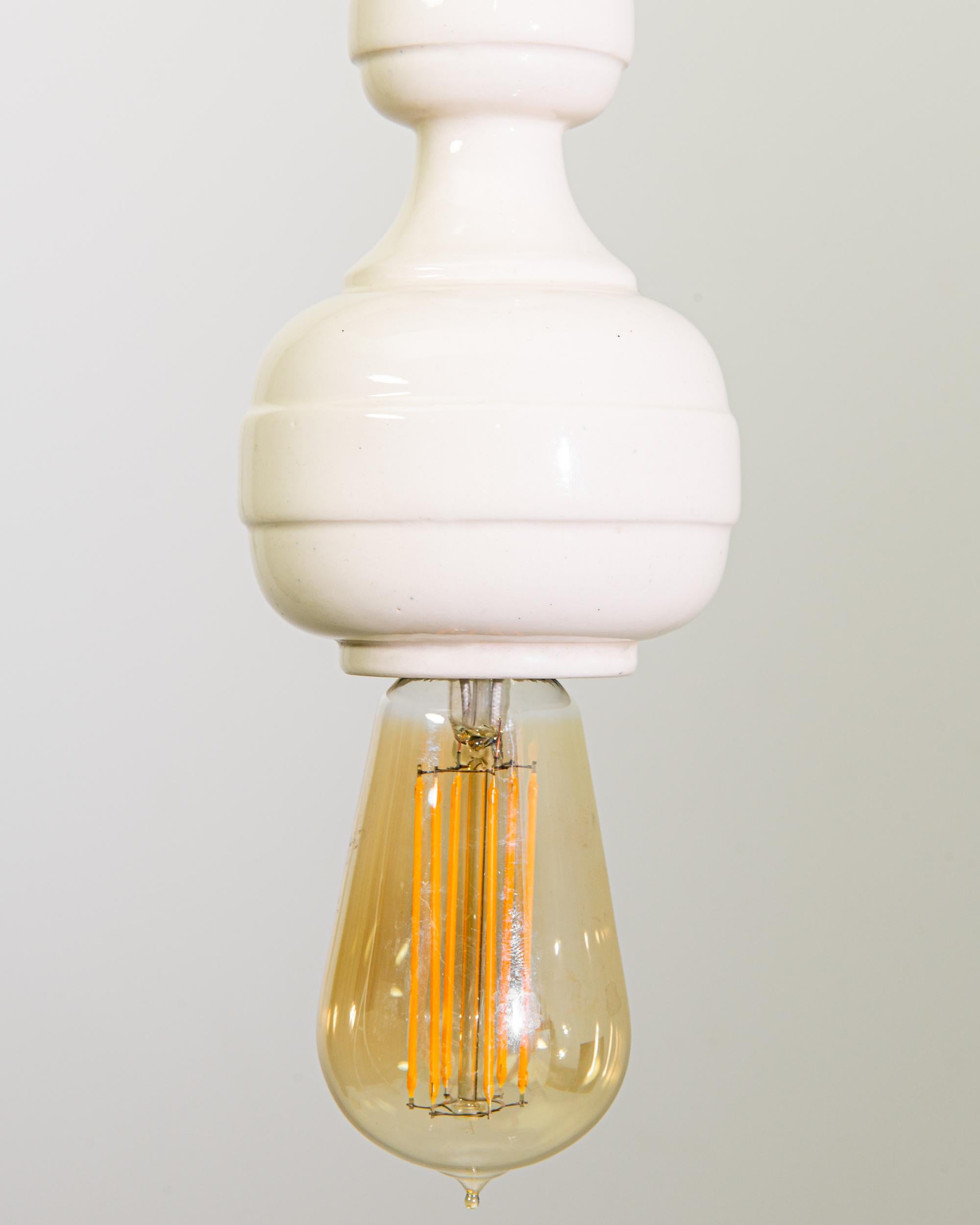 European Ceramic Pendant Lamp For Sale