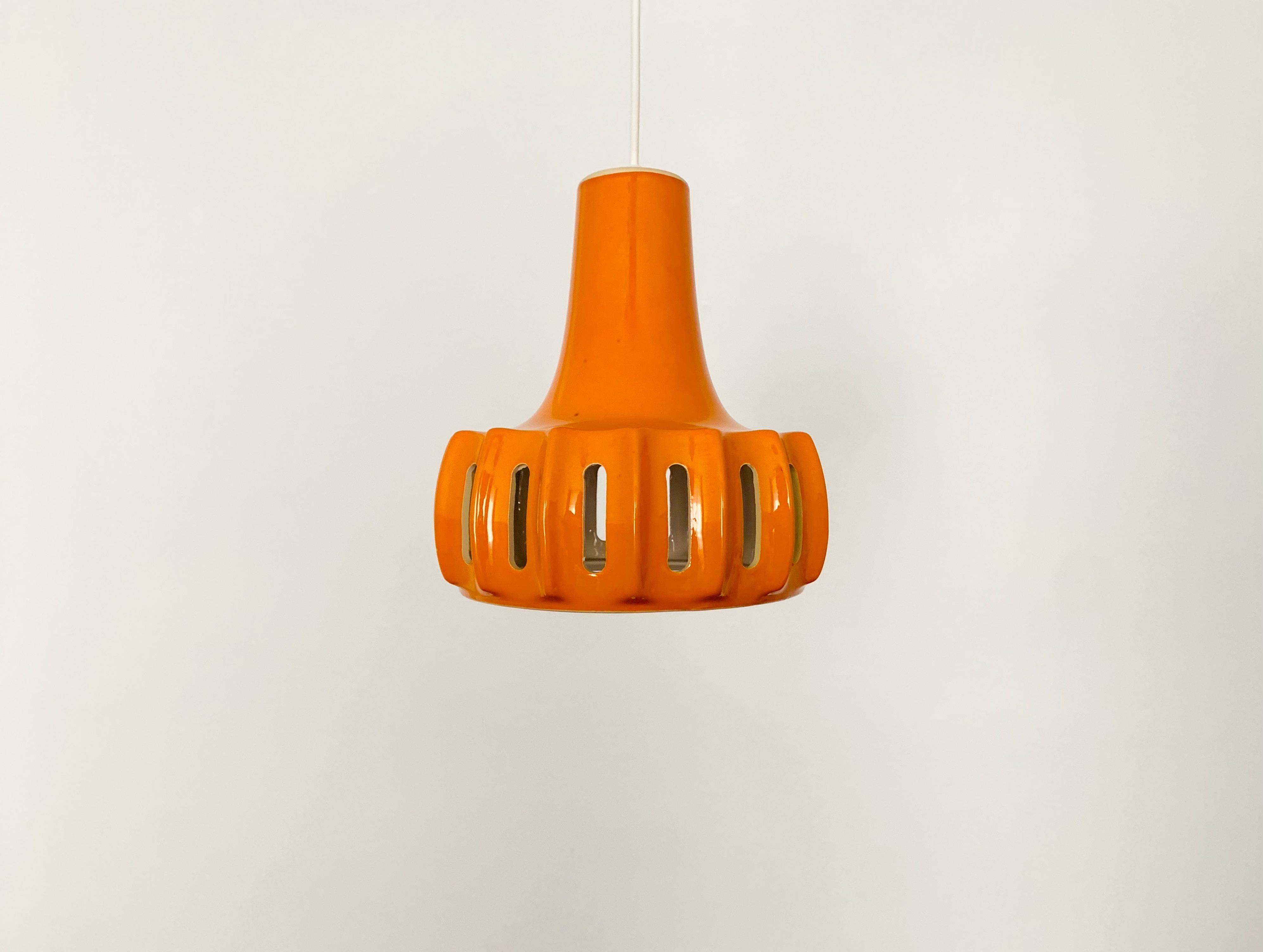 German Ceramic Pendant Lamp For Sale