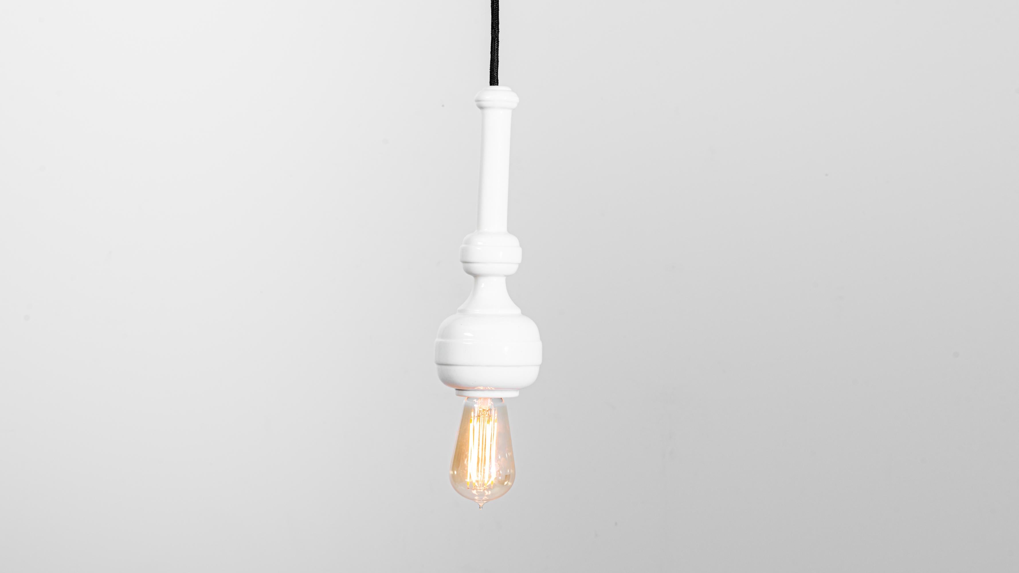 Contemporary Ceramic Pendant Lamp For Sale