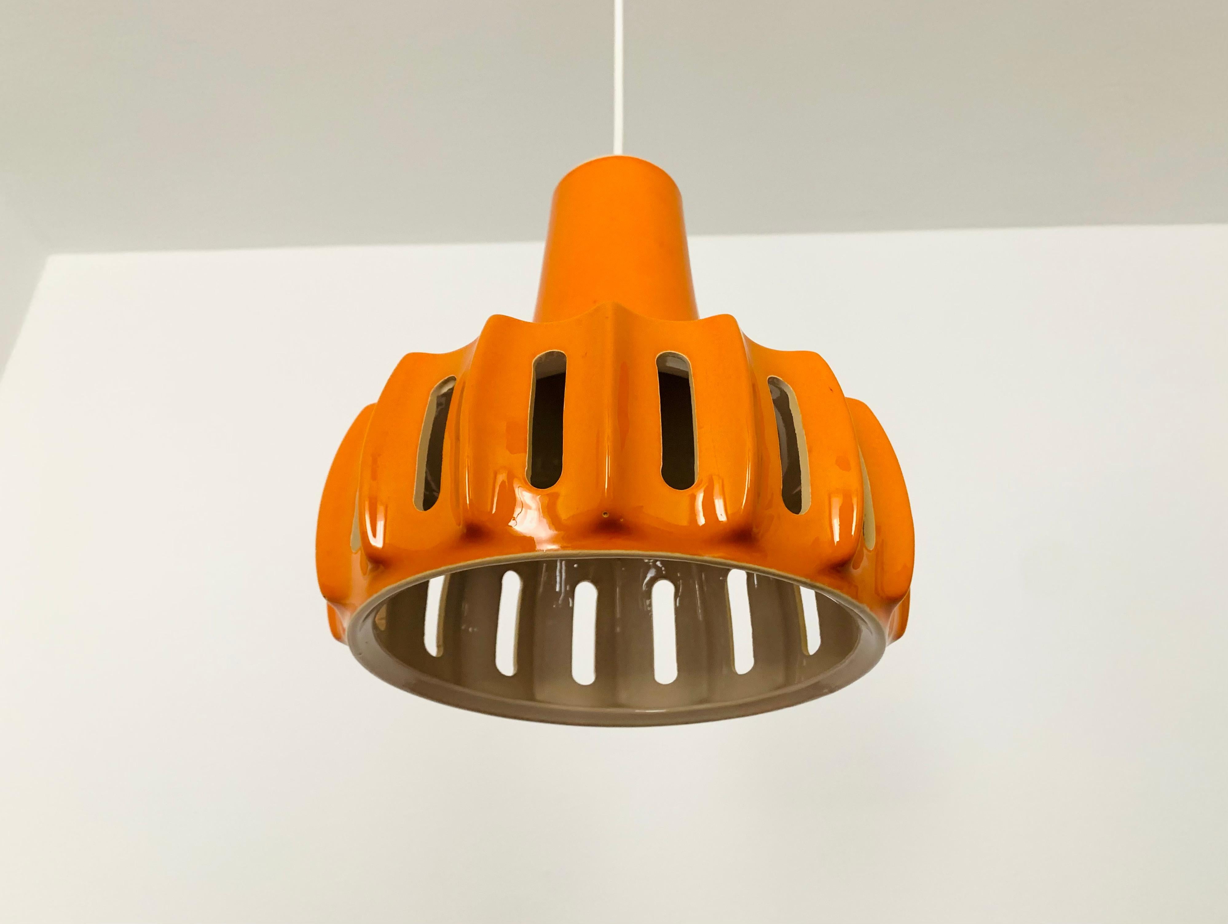 Mid-20th Century Ceramic Pendant Lamp For Sale