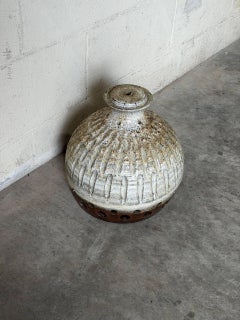 Ceramic Pendant Lamp Shade Studio Pottery Light Fixture Mid-Century Modern 1970s