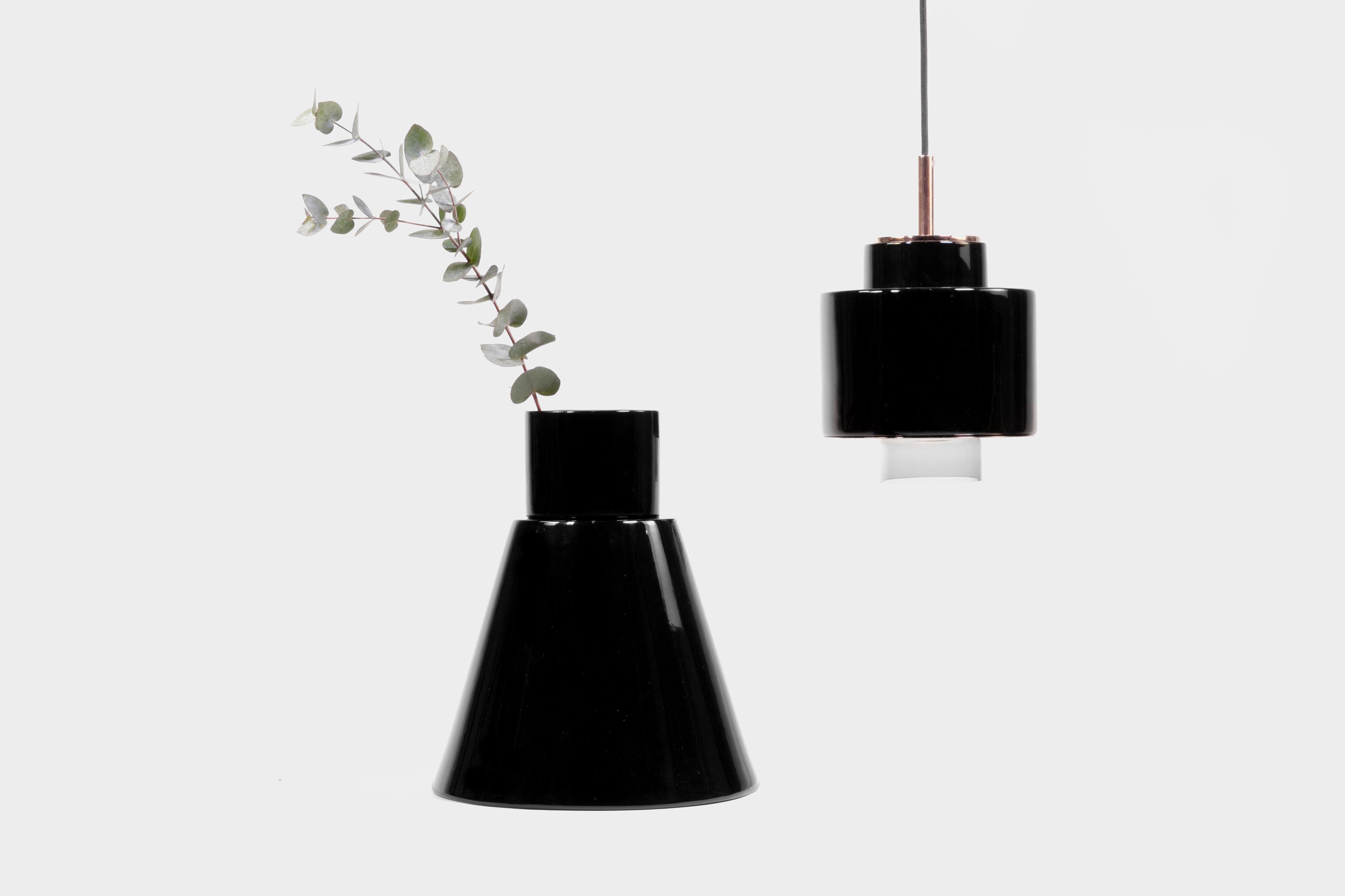 Modern Ceramic Pendant Light by Eric Willemart For Sale