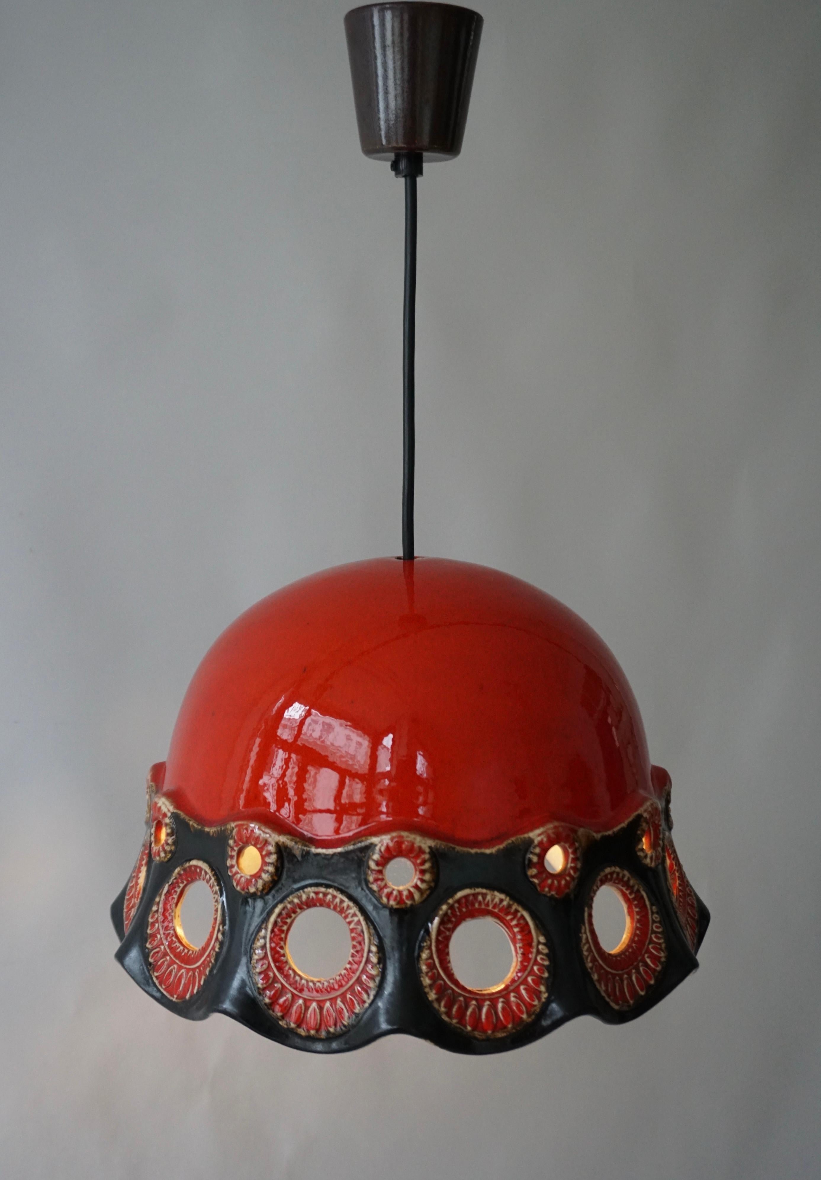 Lampada a sospensione in ceramica in vendita 1