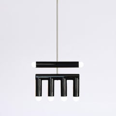 Lampe suspendue en céramique TRN D2 finition matte os / silver par Pani Jurek