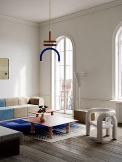 Ceramic Pendant Light TRN F2 Red & Brown & Pink by Pani Jurek