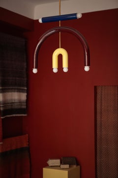 Lampe suspendue en céramique TRN model F3 by Pani Jurek