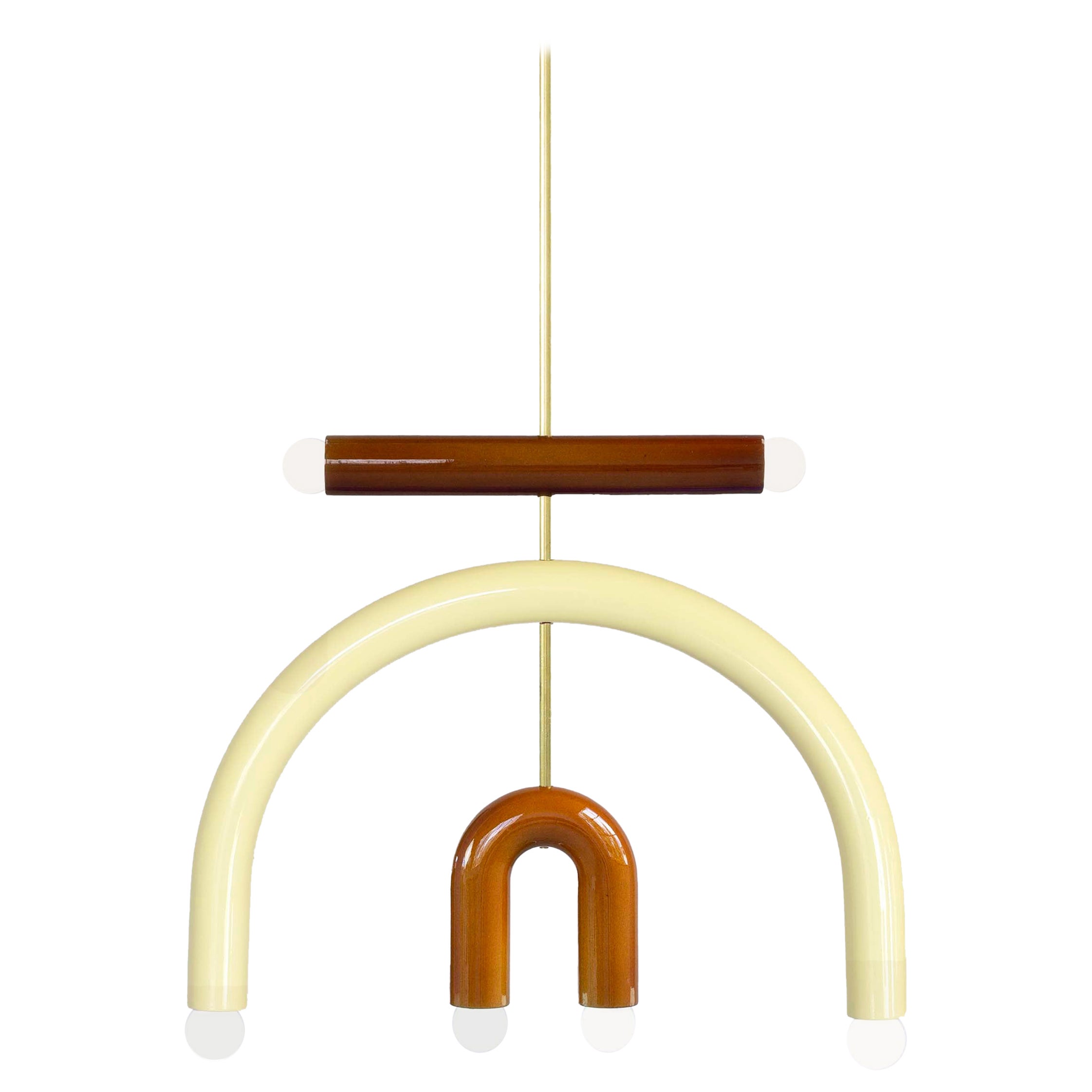Ceramic Pendant Light TRN model F3 by Pani Jurek For Sale