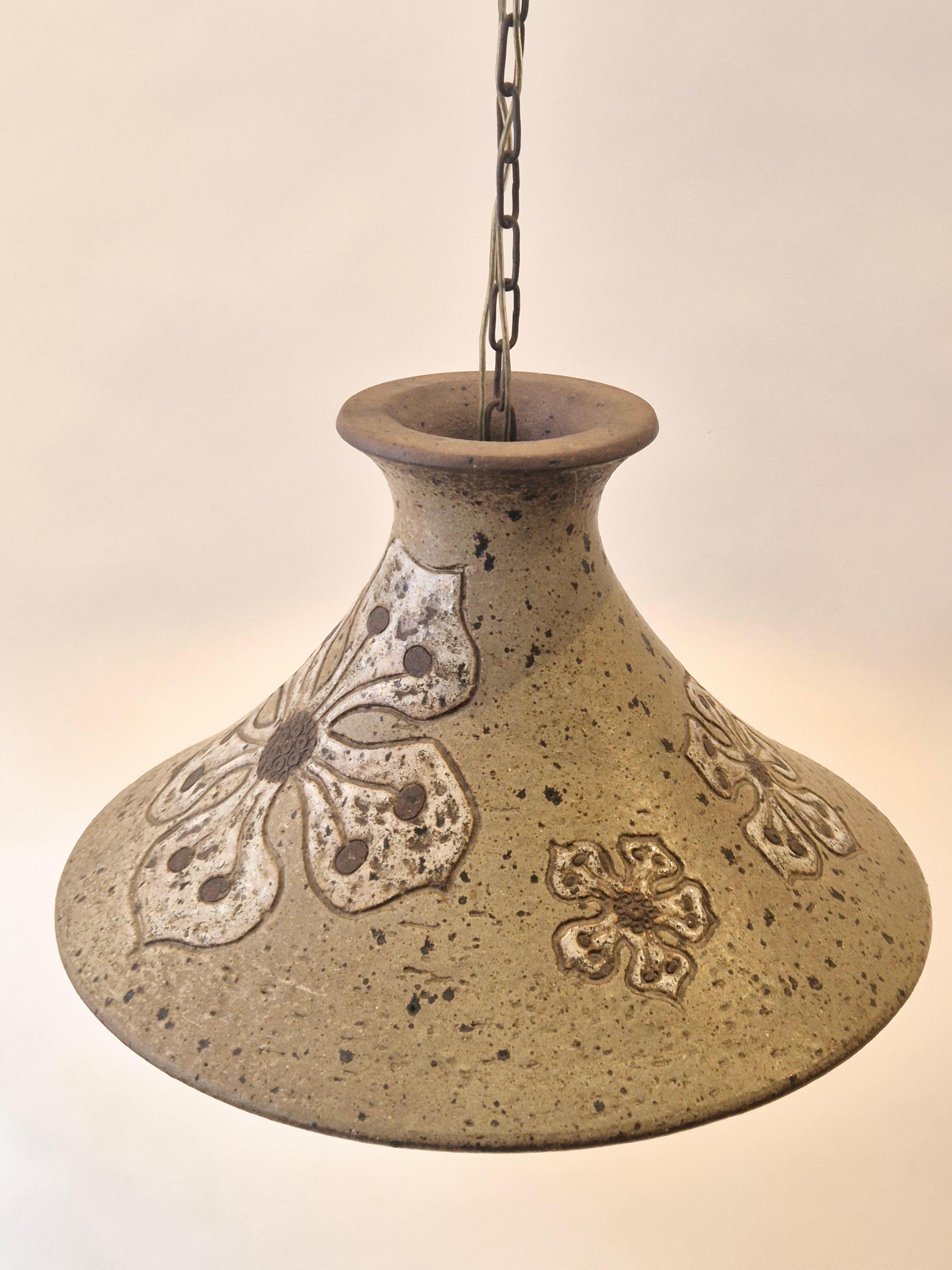 Scandinavian Modern Ceramic pendant, Mette Lokke Stiil, Danish / Scandinavian Midcentury For Sale