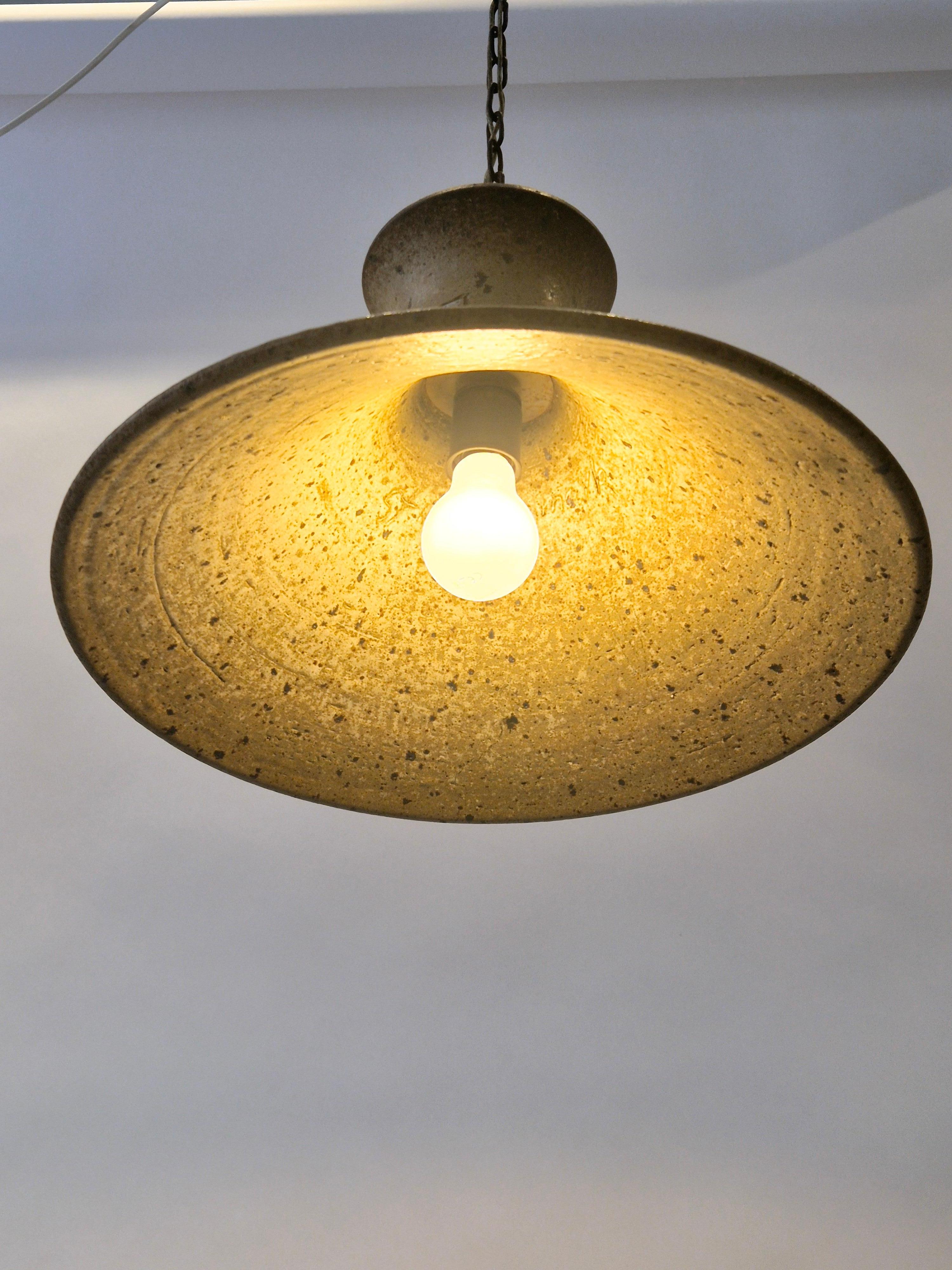 Ceramic pendant, Mette Lokke Stiil, Danish / Scandinavian Midcentury In Good Condition For Sale In Stockholm, SE