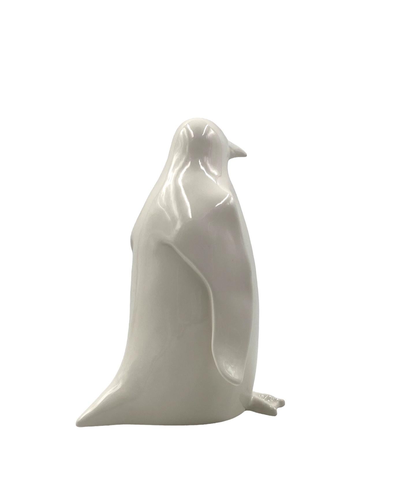 Sculpture de Pingouin en céramique, Italie 1980 en vente 9