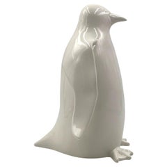 Vintage Ceramic penguin sculpture, Italy 1980