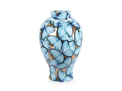 Ceramic Petalouda Small Gold Vase by deBlona