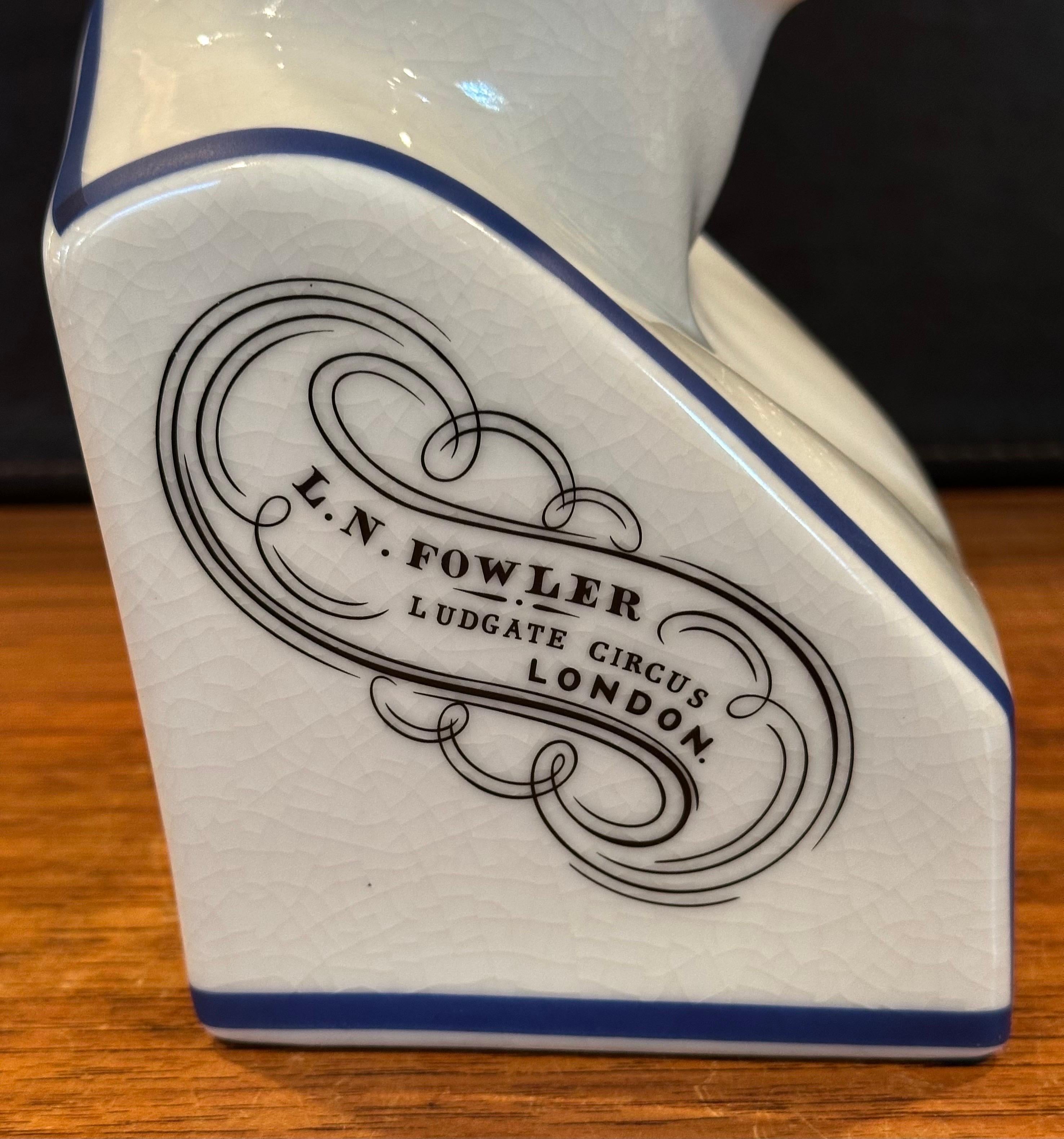 Keramik Phrenology-Büste / Kopf aus Keramik von L.N. Fowler im Angebot 9