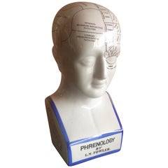 Ceramic Phrenology Bust / Head by L.N. Fowler