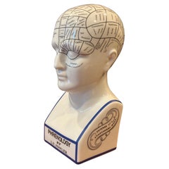 Ceramic Phrenology Bust / Head by L.N. Fowler