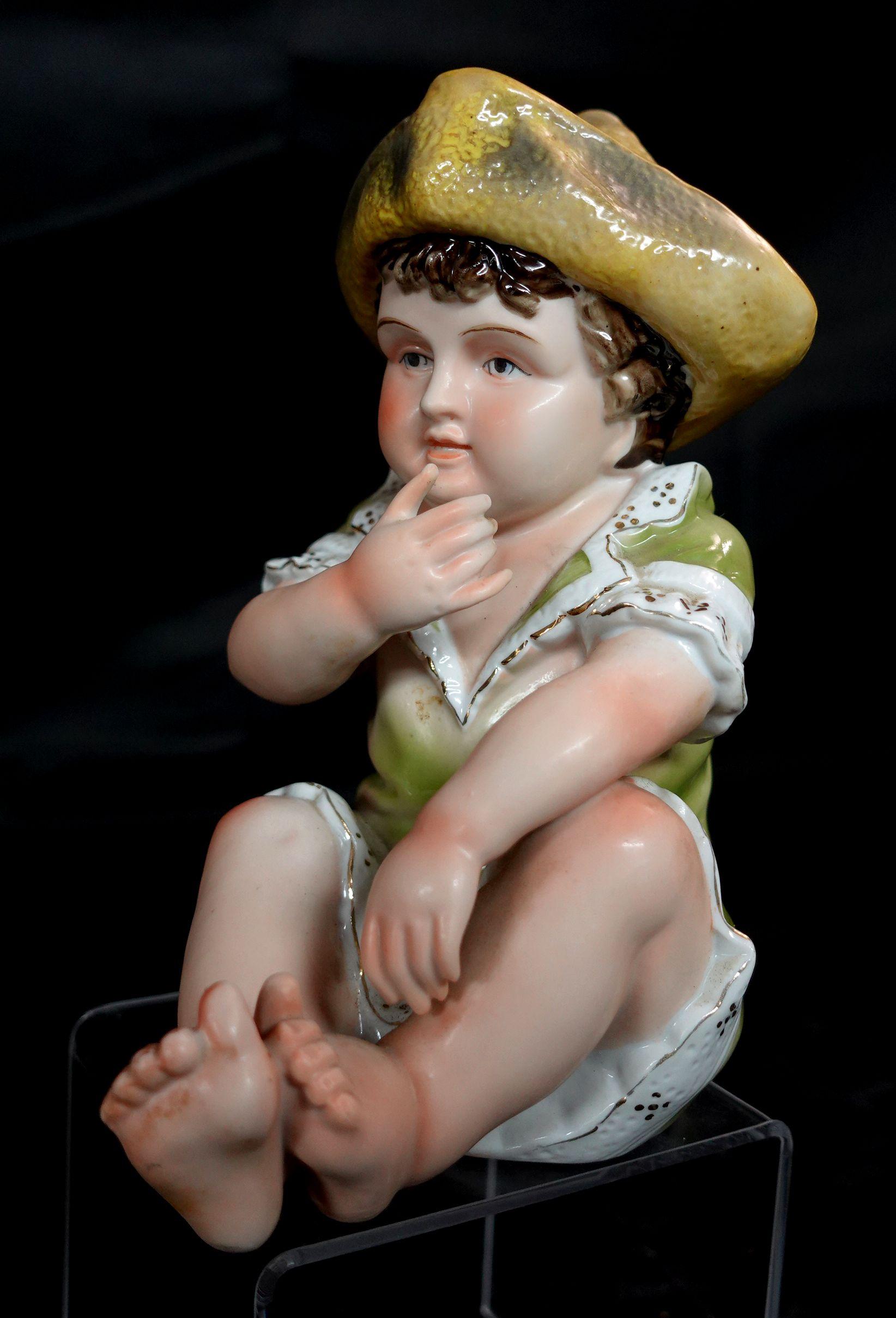 Ceramic Piano Baby Boy, Marked For Sale 6