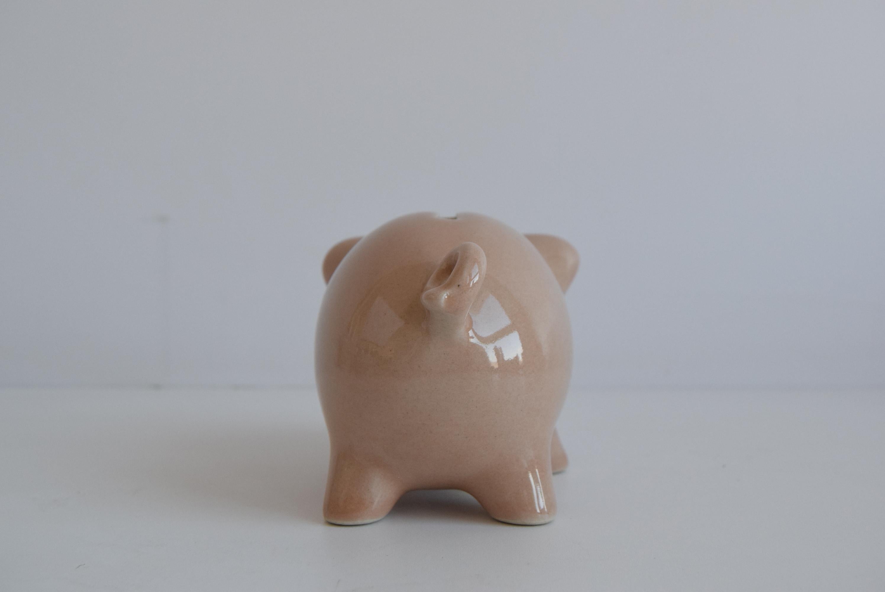 Czech Ceramic Piggy Bank by Ditar Urbach 1950s For Sale