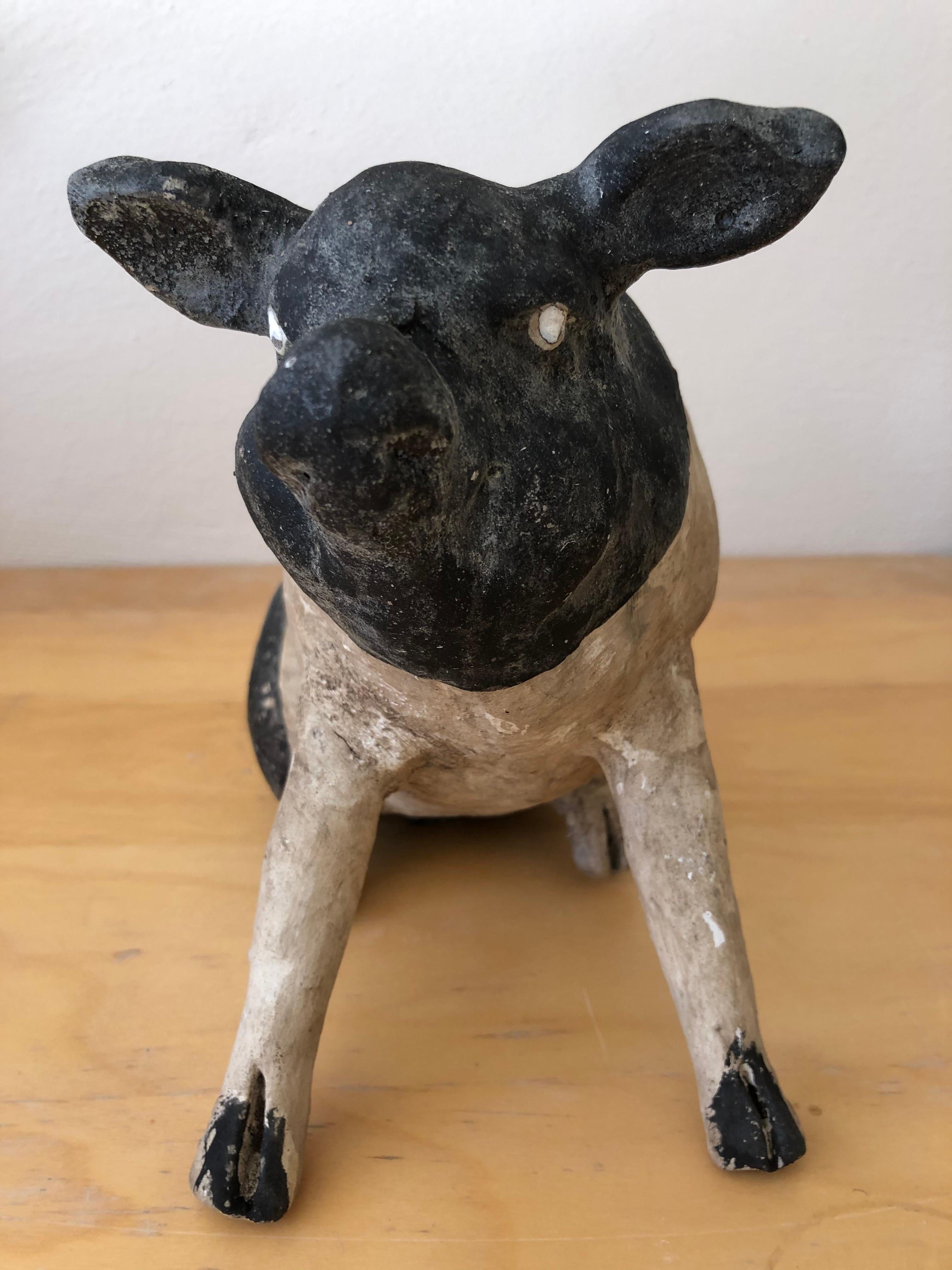 Folk Art Ceramic Piggy Bank from Mexico, circa 1970s
