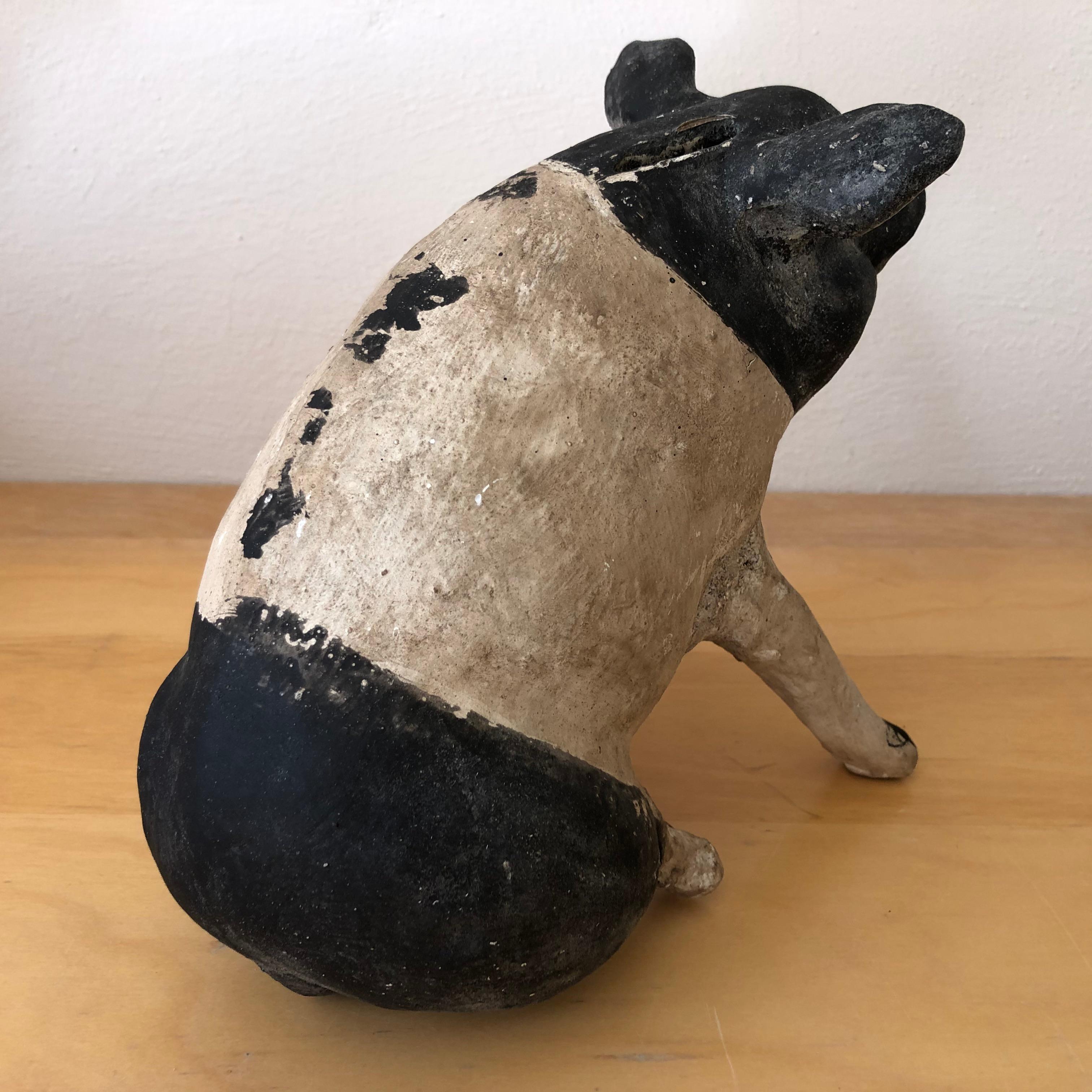 Ceramic Piggy Bank from Mexico, circa 1970s In Fair Condition In San Miguel de Allende, Guanajuato