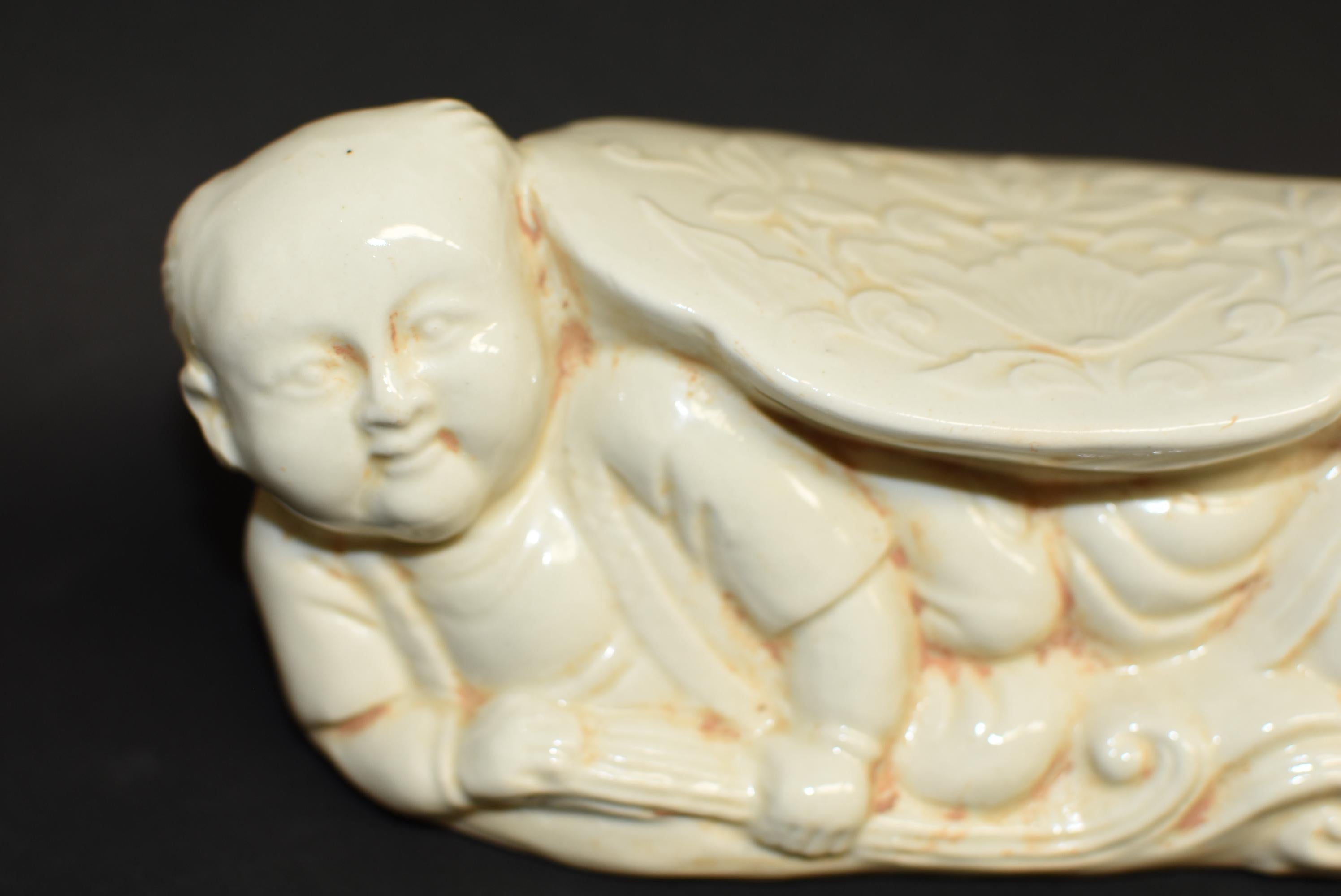 Ceramic Pillow Chinese Ding Ware Song Dynasty Style In Good Condition For Sale In Somis, CA