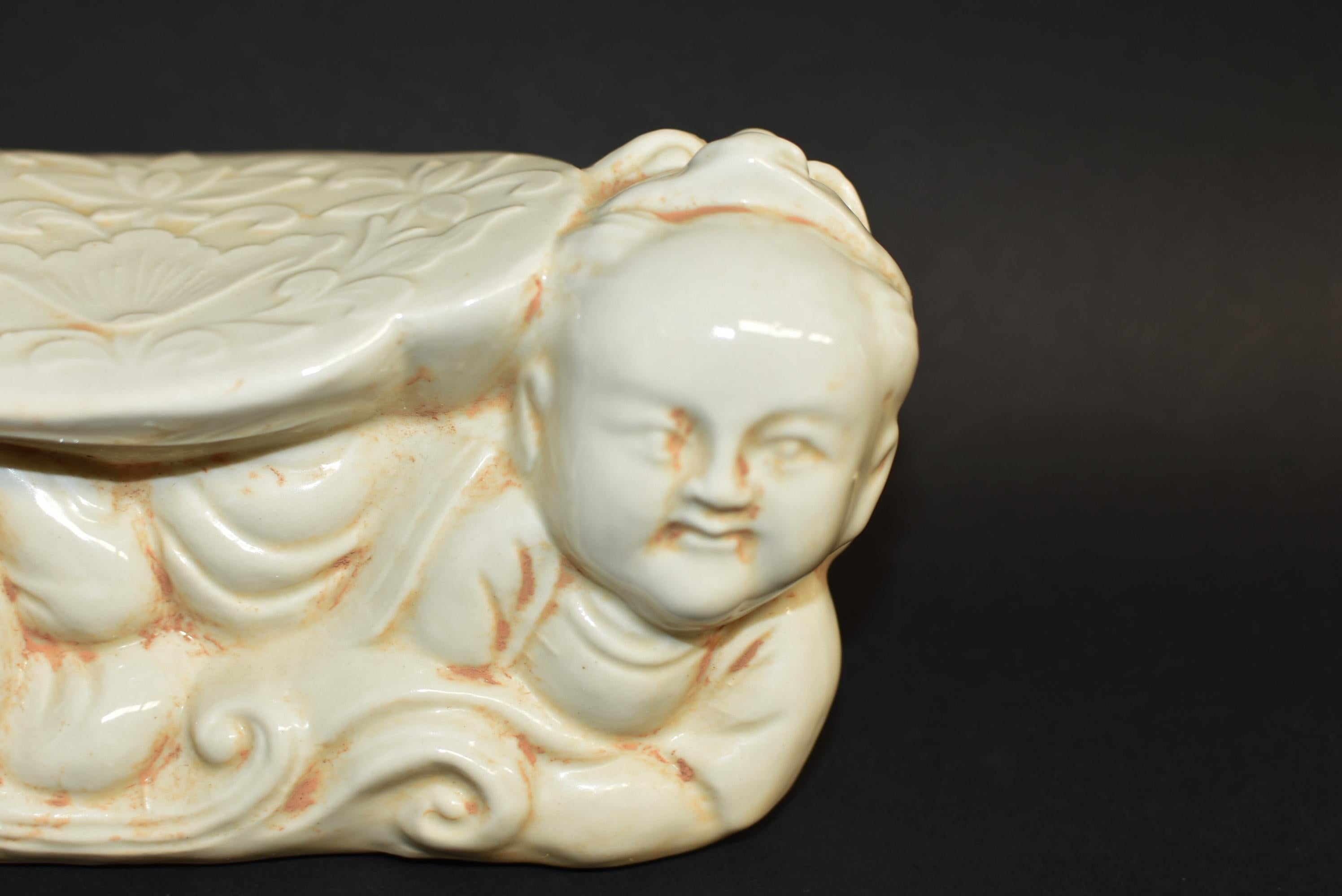Ceramic Pillow Chinese Ding Ware Song Dynasty Style In Good Condition For Sale In Somis, CA
